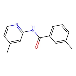 3-methyl-N-(4-methylpyridin-2-yl)benzamide structure