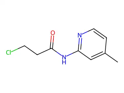 3-chloro-N-(4-methylpyridin-2-yl)propanamide structure