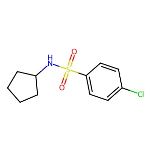 4-chloro-N-cyclopentylbenzenesulfonamide structure