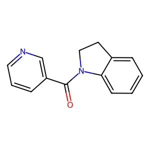 2,3-Dihydroindol-1-yl(pyridin-3-yl)methanone structure
