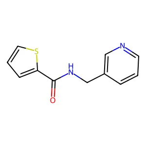 N-(pyridin-3-ylmethyl)thiophene-2-carboxamide structure