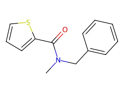 N-benzyl-N-methylthiophene-2-carboxamide structure
