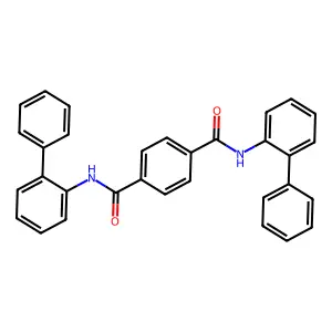 N,N'-di(biphenyl-2-yl)benzene-1,4-dicarboxamide structure