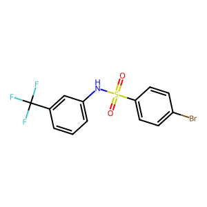 4-bromo-N-[3-(trifluoromethyl)phenyl]benzenesulfonamide structure