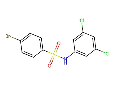 4-bromo-N-(3,5-dichlorophenyl)benzenesulfonamide structure