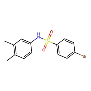 4-bromo-N-(3,4-dimethylphenyl)benzenesulfonamide structure