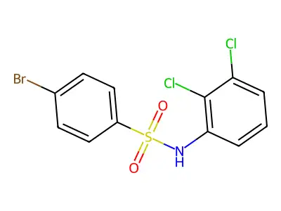 4-bromo-N-(2,3-dichlorophenyl)benzenesulfonamide structure