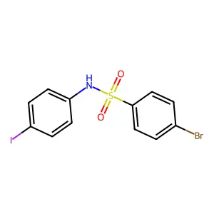 4-bromo-N-(4-iodophenyl)benzenesulfonamide structure