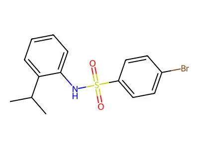 4-bromo-N-(2-isopropylphenyl)benzenesulfonamide structure