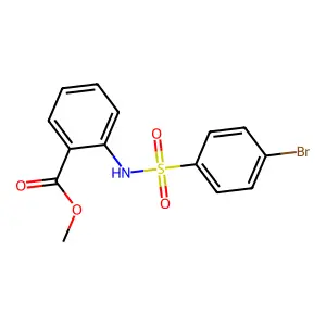 Methyl 2-{[(4-bromophenyl)sulfonyl]amino}benzoate structure
