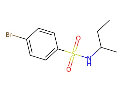 4-bromo-N-butan-2-ylbenzenesulfonamide structure