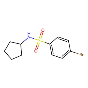 4-bromo-N-cyclopentylbenzenesulfonamide structure