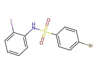 4-bromo-N-(2-iodophenyl)benzenesulfonamide structure