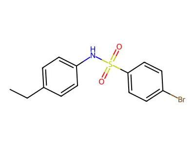 4-bromo-N-(4-ethylphenyl)benzenesulfonamide structure