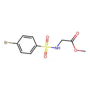 Methyl 2-(4-bromobenzenesulfonamido)acetate structure