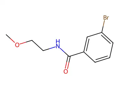 3-bromo-N-(2-methoxyethyl)benzamide structure