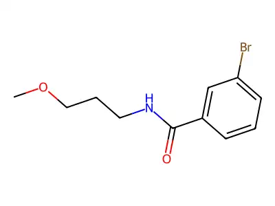 3-bromo-N-(3-methoxypropyl)benzamide structure