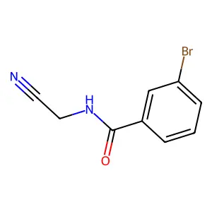 3-bromo-N-(cyanomethyl)benzamide structure