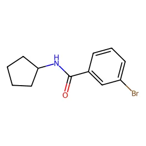 3-bromo-N-cyclopentylbenzamide structure