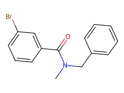 N-benzyl-3-bromo-N-methylbenzamide structure