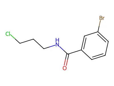 3-bromo-N-(3-chloropropyl)benzamide structure