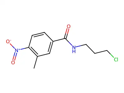 N-(3-chloropropyl)-3-methyl-4-nitrobenzamide structure
