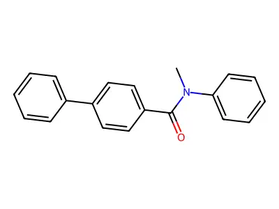 N-methyl-N-phenyl[1,1'-biphenyl]-4-carboxamide structure