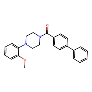 [4-(2-Methoxyphenyl)piperazin-1-yl]-(4-phenylphenyl)methanone structure