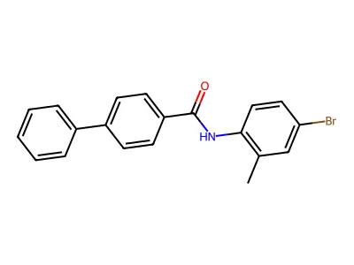 N-(4-bromo-2-methylphenyl)[1,1'-biphenyl]-4-carboxamide structure