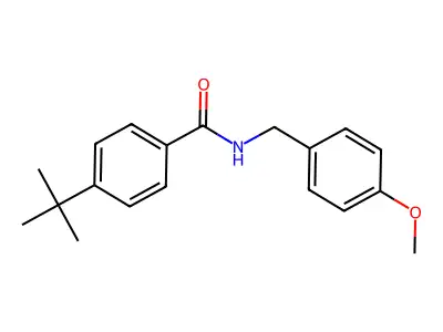 4-tert-butyl-N-(4-methoxybenzyl)benzamide structure