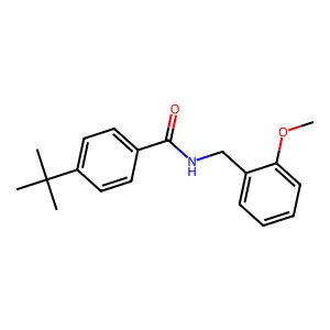 4-tert-butyl-N-(2-methoxybenzyl)benzamide structure