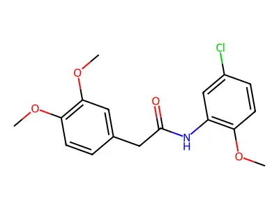 N-(5-chloro-2-methoxyphenyl)-2-(3,4-dimethoxyphenyl)acetamide structure