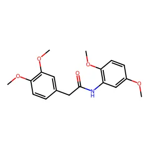 N-(2,5-dimethoxyphenyl)-2-(3,4-dimethoxyphenyl)acetamide structure