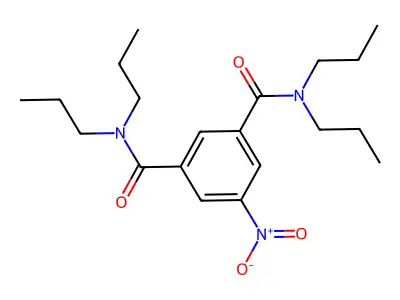 5-nitro-1-N,1-N,3-N,3-N-tetrapropylbenzene-1,3-dicarboxamide structure