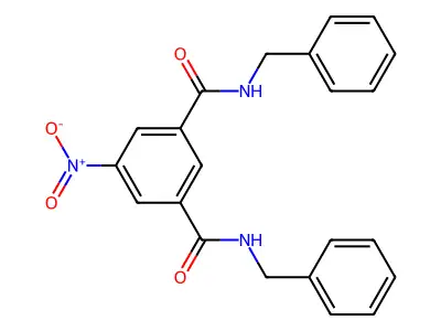 N~1~,N~3~-Dibenzyl-5-nitrobenzene-1,3-dicarboxamide structure