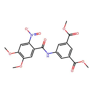 dimethyl 5-(4,5-dimethoxy-2-nitrobenzamido)isophthalate structure