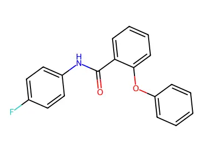 N-(4-fluorophenyl)-2-phenoxybenzamide structure