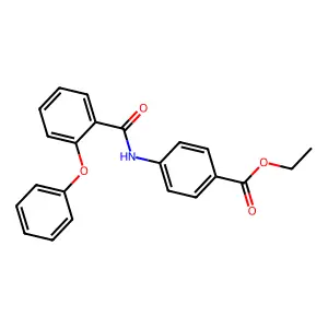 Ethyl 4-(2-phenoxybenzamido)benzoate structure