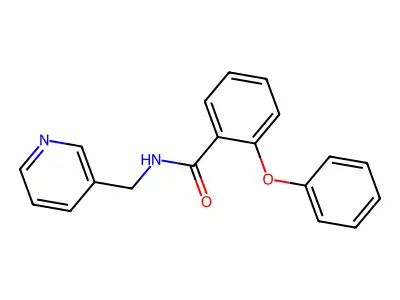 2-phenoxy-N-(pyridin-3-ylmethyl)benzamide structure