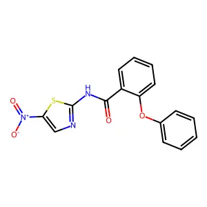 N-(5-Nitro-2-thiazolyl)-2-phenoxybenzamide structure