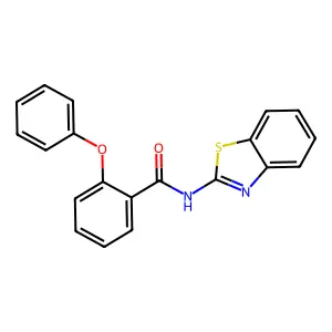 N-(1,3-benzothiazol-2-yl)-2-phenoxybenzamide structure