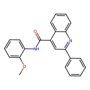 N-(2-methoxyphenyl)-2-phenylquinoline-4-carboxamide structure