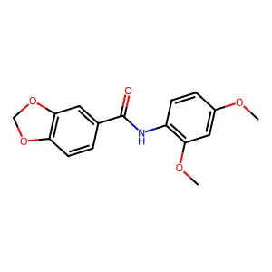 N-(2,4-dimethoxyphenyl)-1,3-benzodioxole-5-carboxamide structure