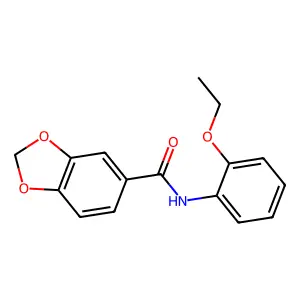 N-(2-乙氧基苯基)-1,3-苯并二氧戊环-5-甲酰胺 structure