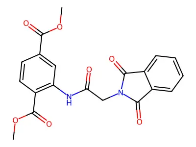 dimethyl 2-{[(1,3-dioxo-1,3-dihydro-2H-isoindol-2-yl)acetyl]amino}terephthalate structure