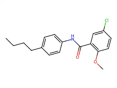 N-(4-butylphenyl)-5-chloro-2-methoxybenzamide structure