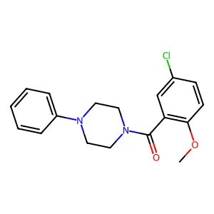 (5-Chloro-2-methoxyphenyl)(4-phenylpiperazin-1-yl)methanone structure