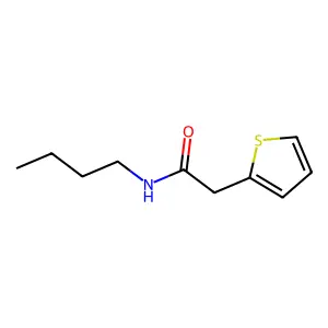 N-butyl-2-thiophen-2-ylacetamide structure
