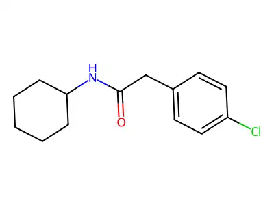 2-(4-chlorophenyl)-N-cyclohexylacetamide structure