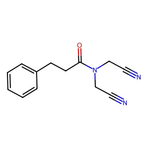 N,N-双(氰甲基)-3-苯基丙酰胺 structure